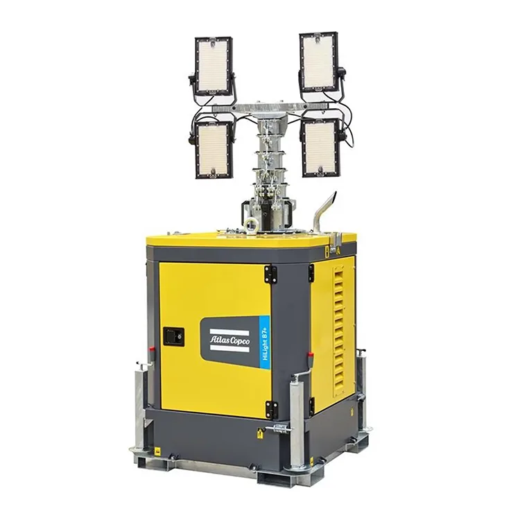 مزایای اصلی برج نور LED Atlas Copco برای پروژه های ساخت و ساز و نورپردازی رویداد چیست؟